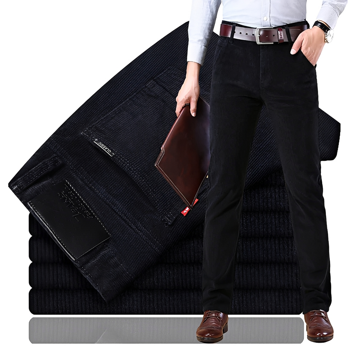 Jallen - Pantalon extensible et élégant