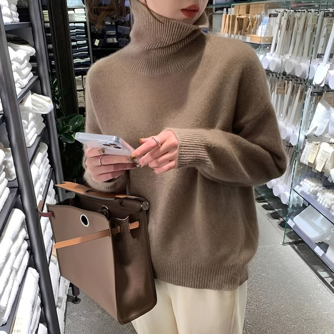 Adiene - Pull à col roulé chic et confortable