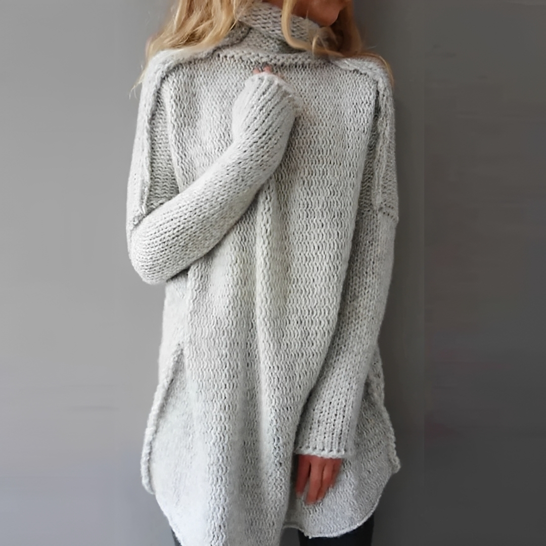 Greta - Pull à col roulé chaud et confortable