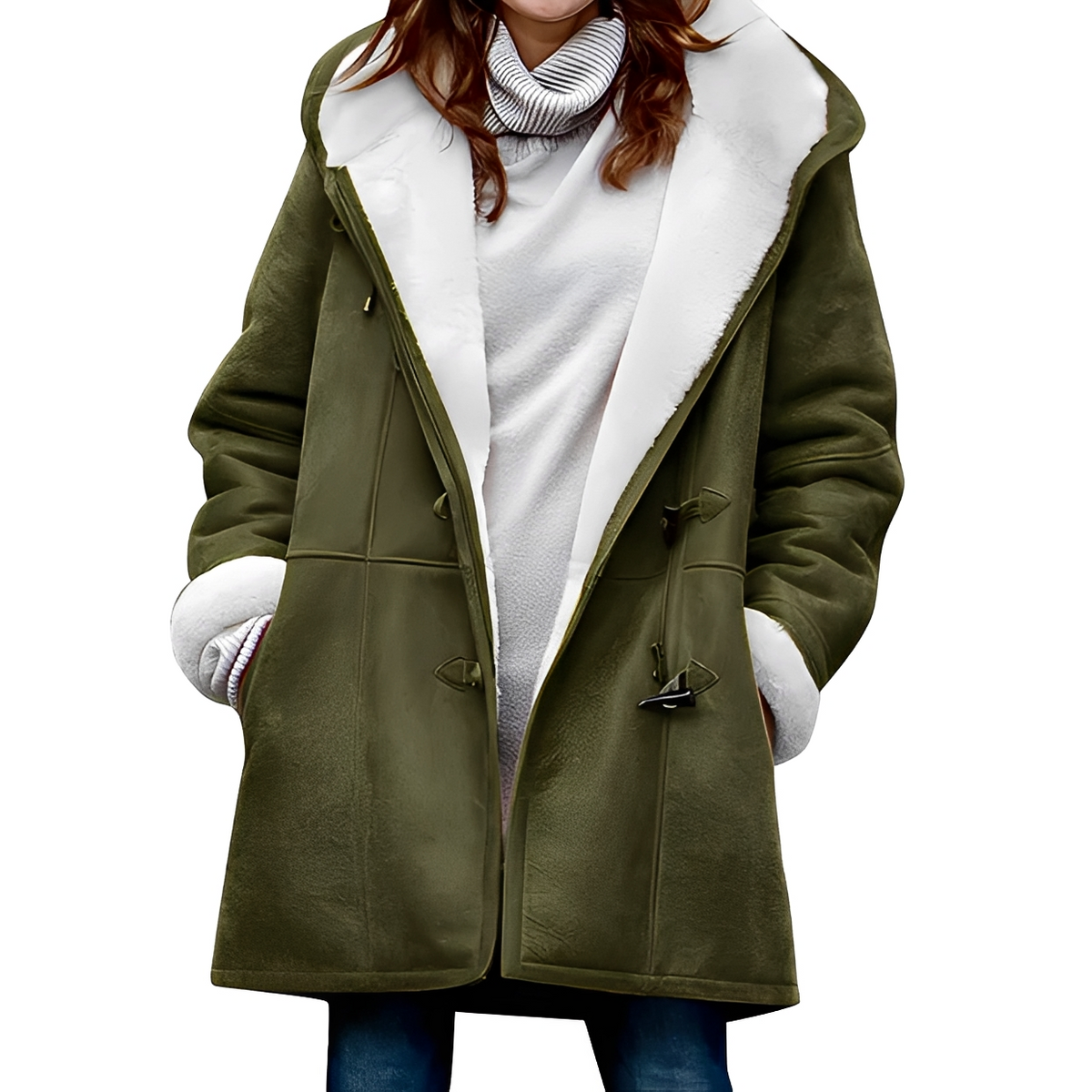 Martha - Manteau chaud et douillet avec capuche