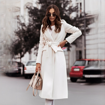 Haylie - Manteau chic avec ceinture