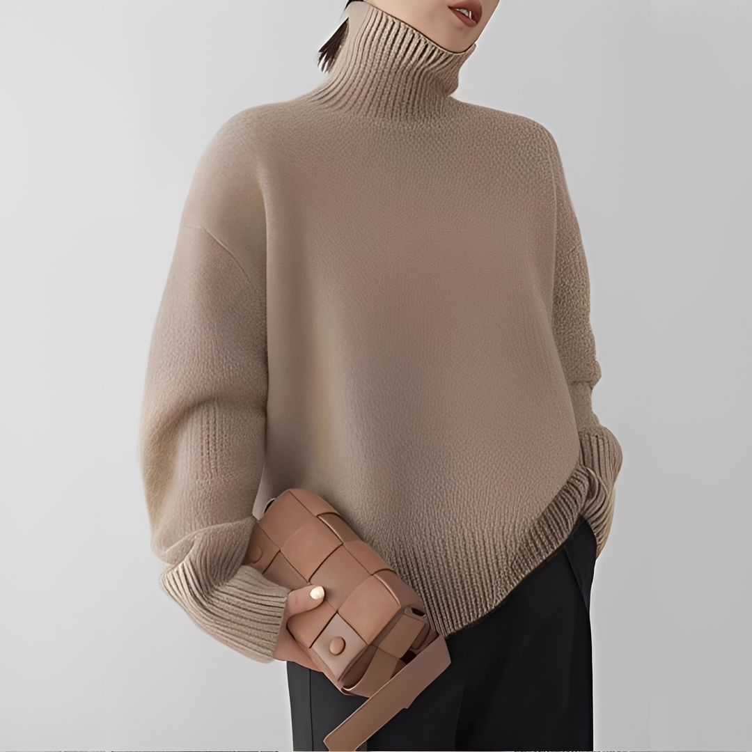 Adiene - Pull à col roulé chic et confortable