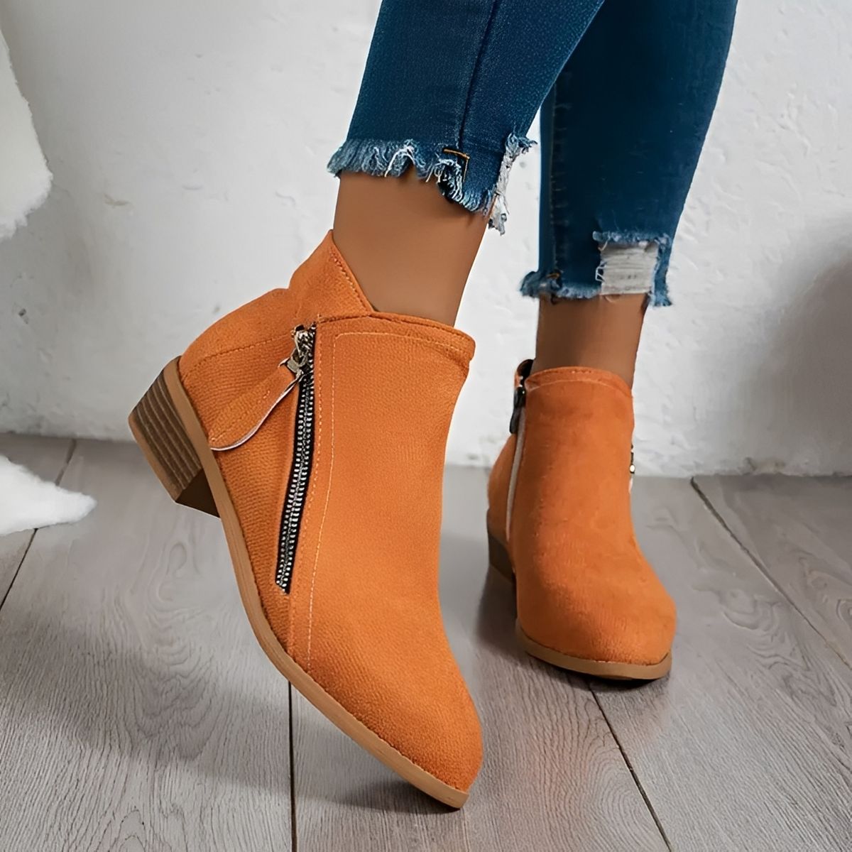 Klara - Bottes chics et raffinées avec fermeture éclair