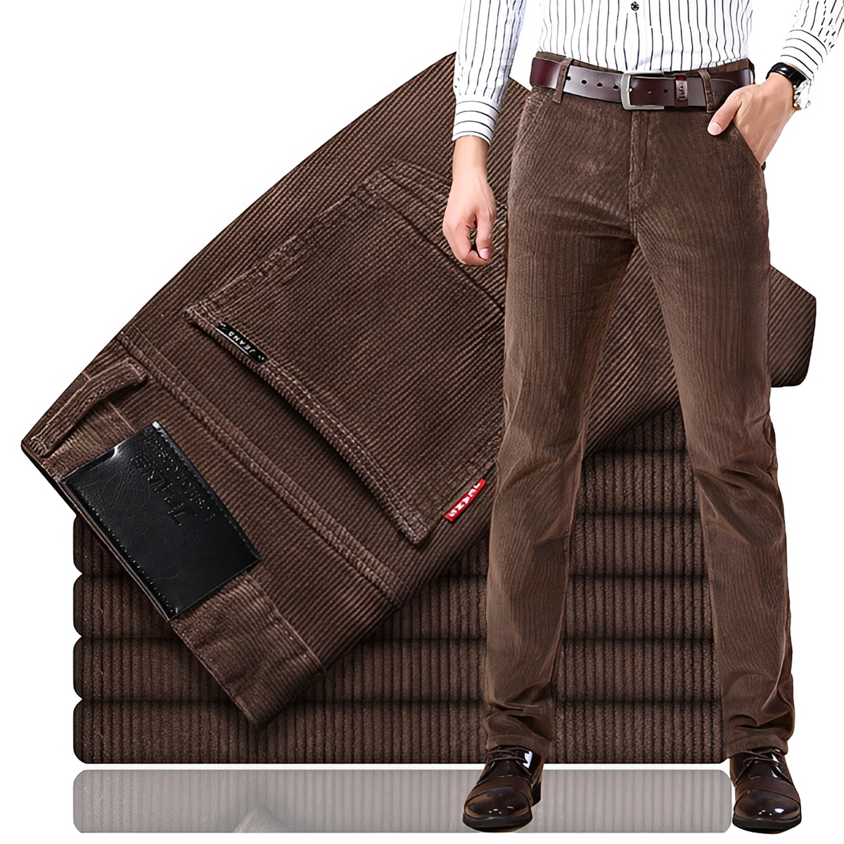 Jallen - Pantalon extensible et élégant