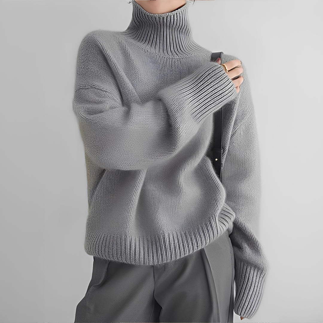 Adiene - Pull à col roulé chic et confortable