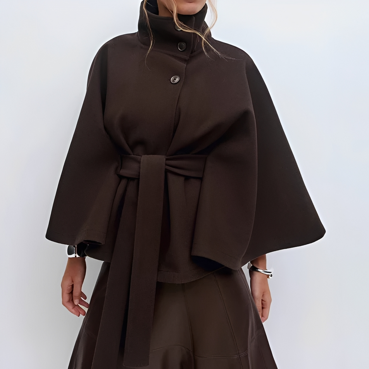 Loraine - Manteau chic et agréable avec ceinture