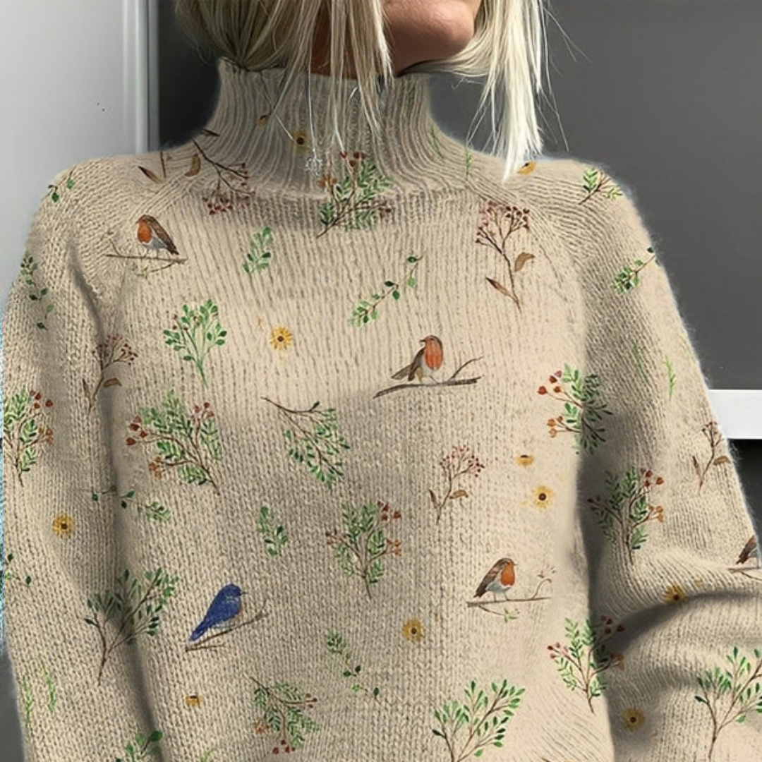 Amy - Pull à col roulé raffiné et élégant