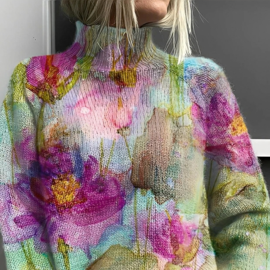 Amy - Pull à col roulé raffiné et élégant