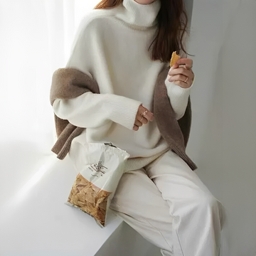 Adiene - Pull à col roulé chic et confortable
