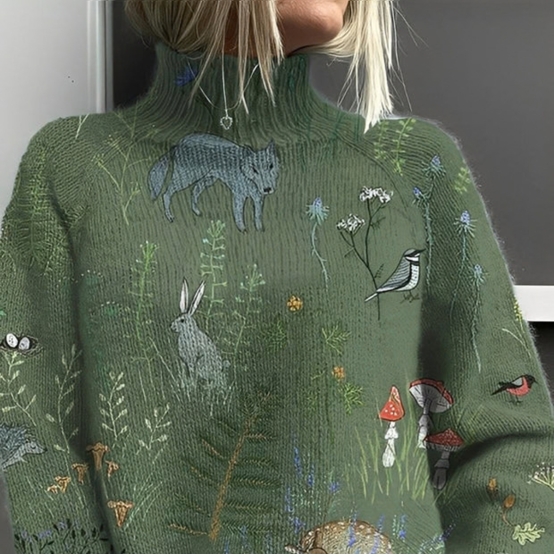 Amy - Pull à col roulé raffiné et élégant