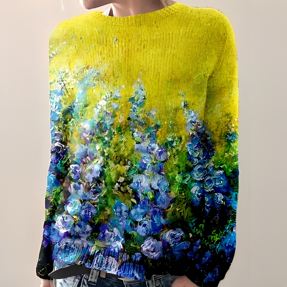 Liliane - Pull chic avec col rond