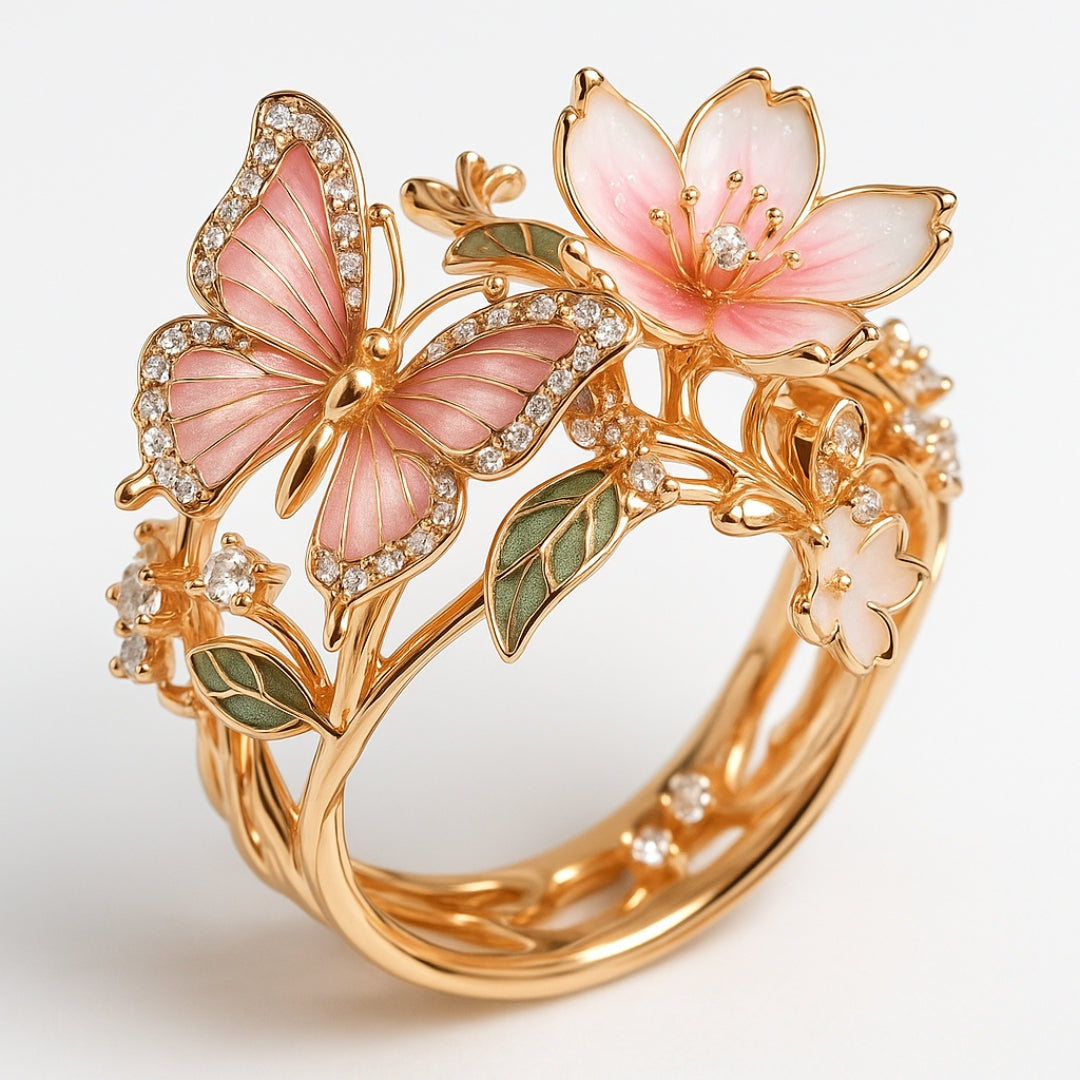 Meliora – Bague papillon brillant en zircon