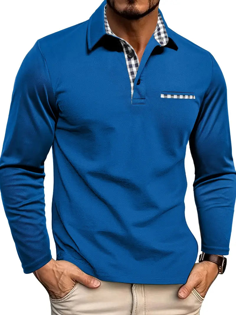 Wilfredo - Chemise Polo à Manches Longues pour Hommes pour l'Été