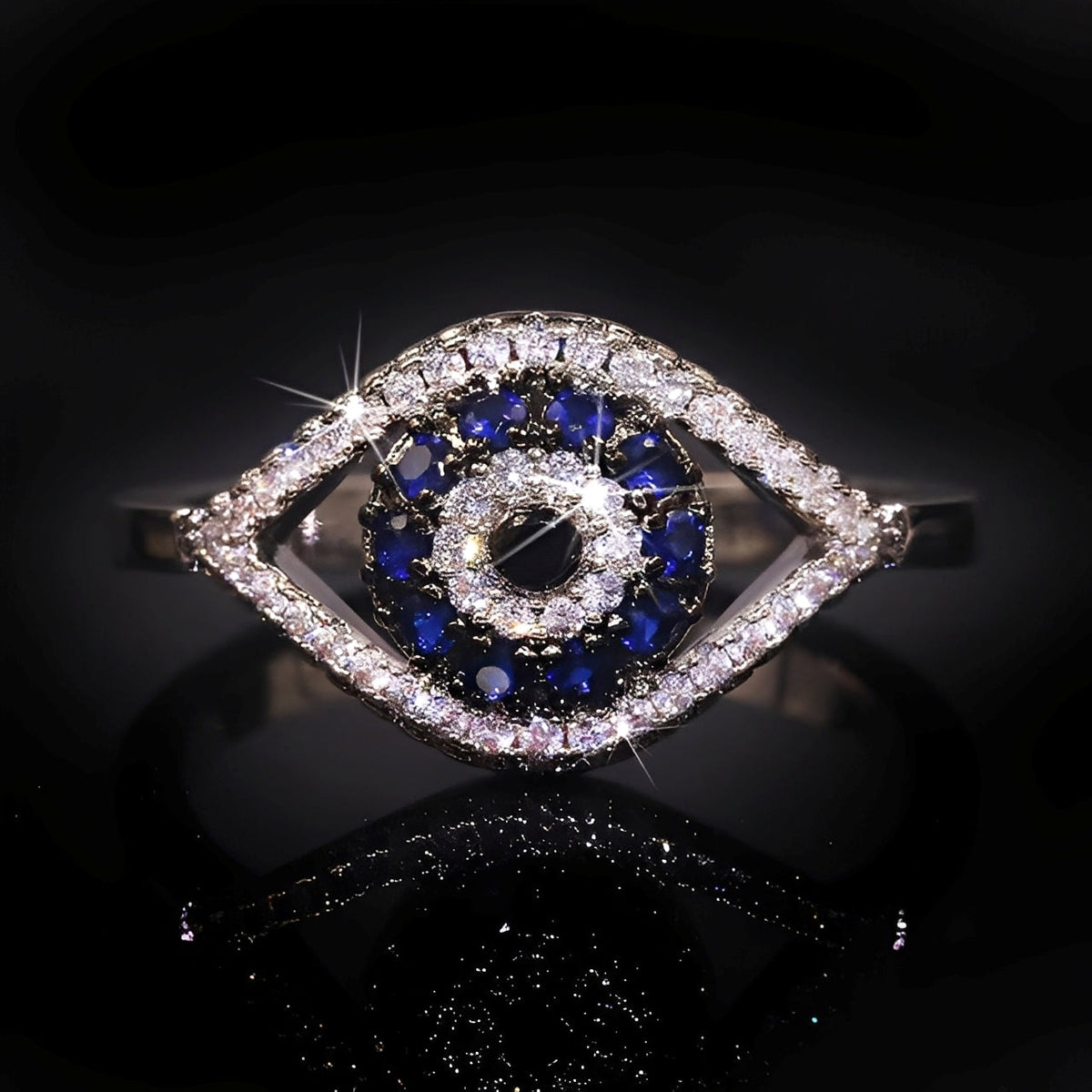 Eleni – Bague de protection œil bleu Matiasma