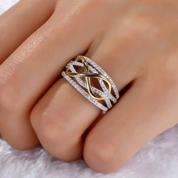 Inaya – Bague symbole de l'infini élégante pour femmes