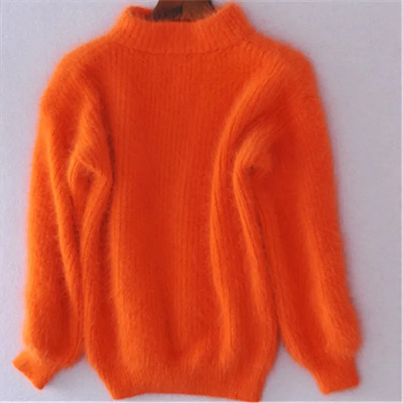 Brenda – Pull d'allure vintage façon angora