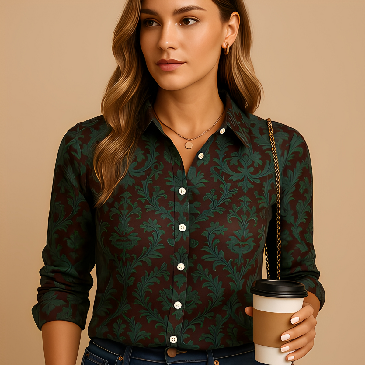 Alesha - Blouse élégante à manches longues pour femmes