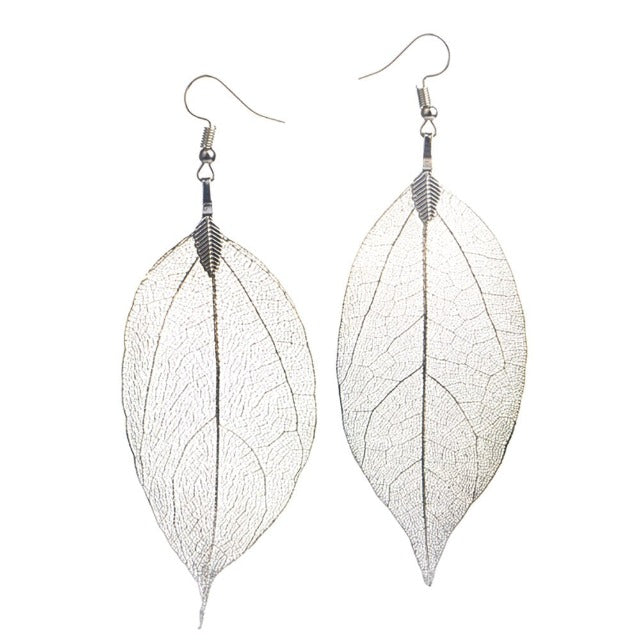 Larah – Boucles d'oreilles en feuille style Boho