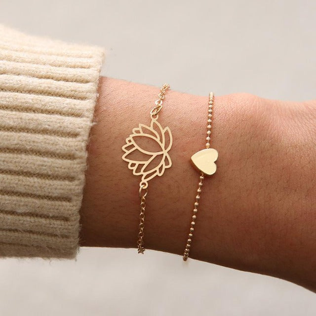Ayumi – Bracelet de fleur de lotus spirituel