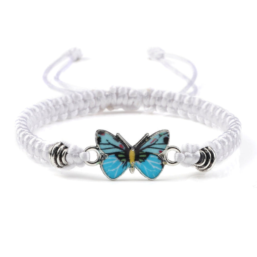 Elvina – Bracelet papillon bleu