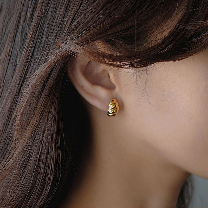 Ellie – Boucles d'oreilles croissant en or