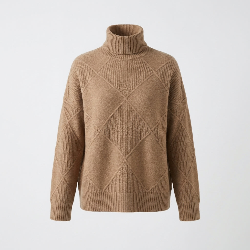 Camille - Pull à col roulé tendance et douillet
