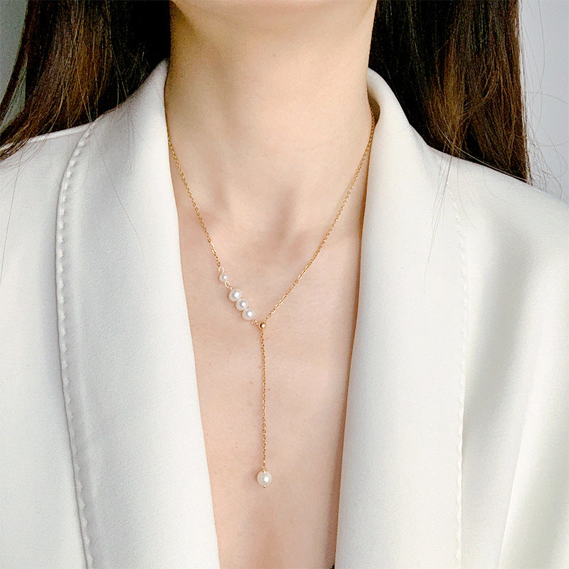 Collier de Perles d'Eau - Collier de Perles en Couches