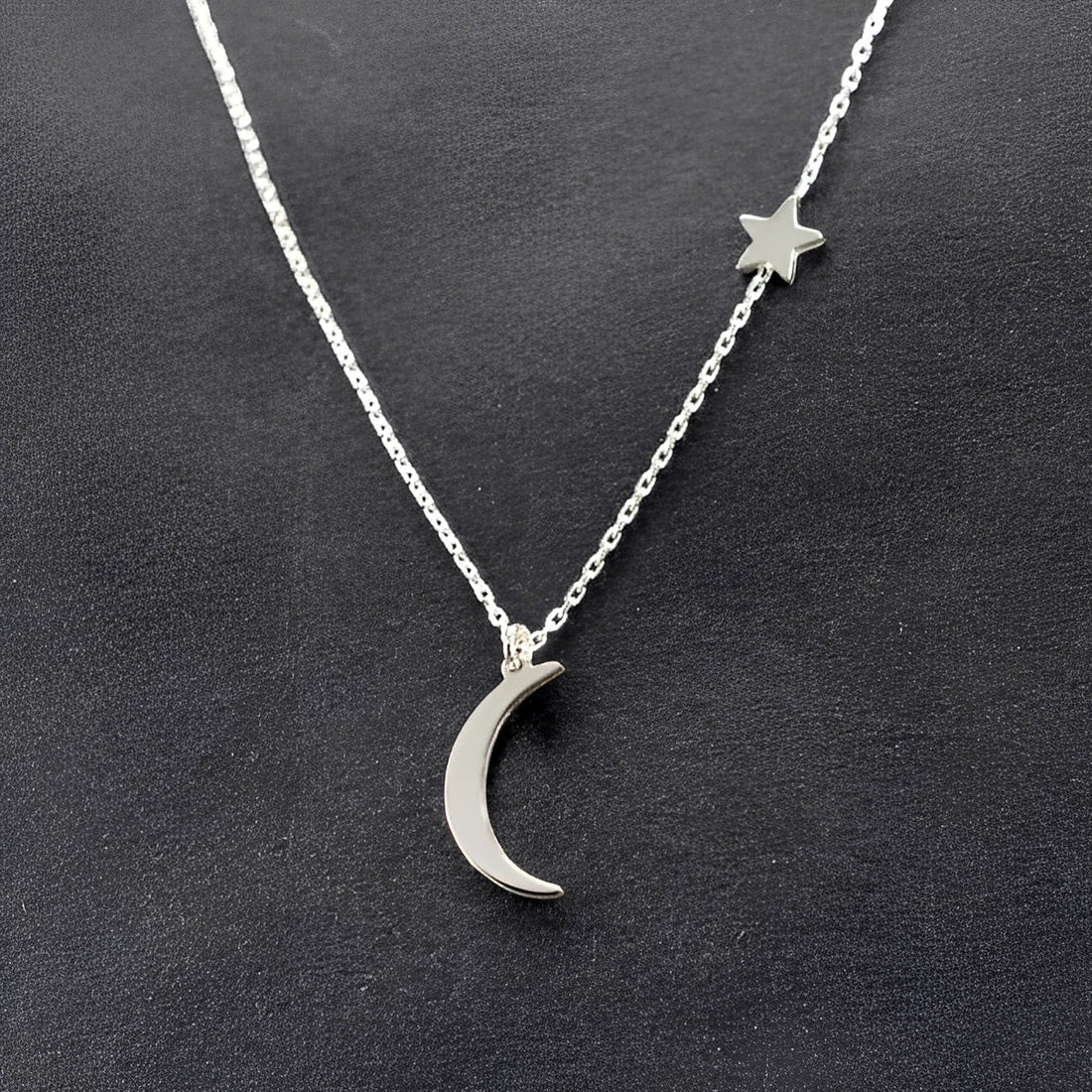 Lunaria – Collier Étoile et Lune Poétique