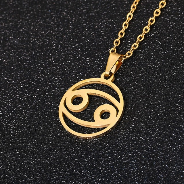 Astra – Collier zodiacal avec pendentif de 12 constellations