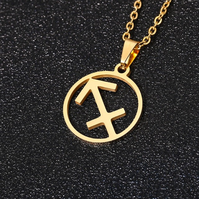 Astra – Collier zodiacal avec pendentif de 12 constellations