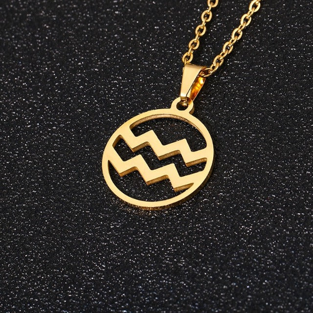 Astra – Collier zodiacal avec pendentif de 12 constellations