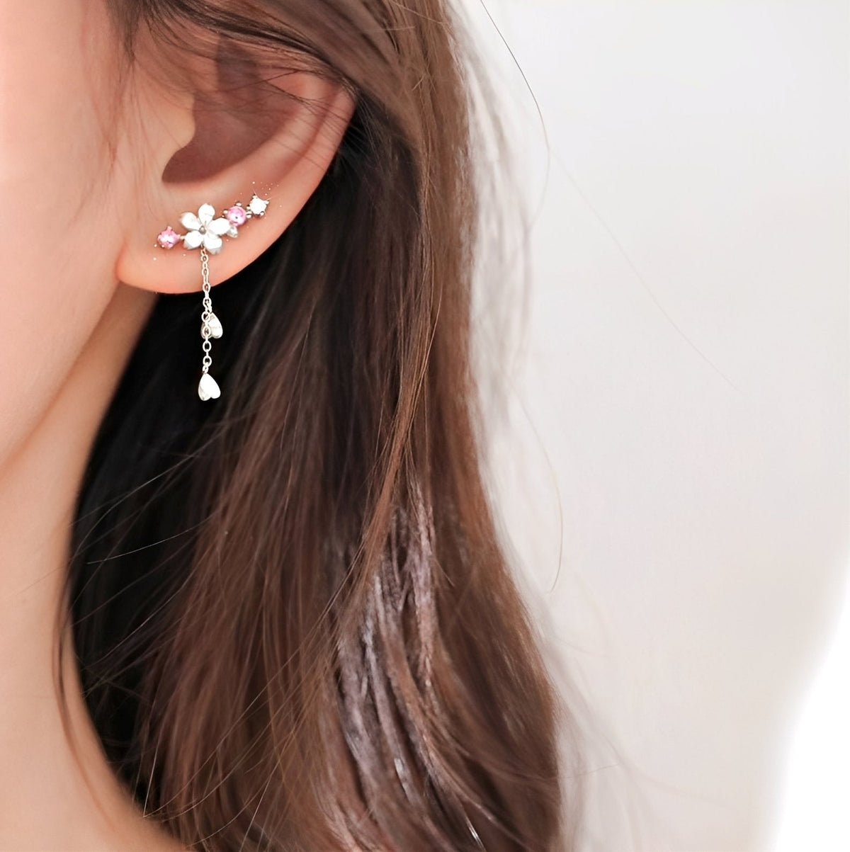 Sakura – Boucles d'oreilles fleur de cerisier