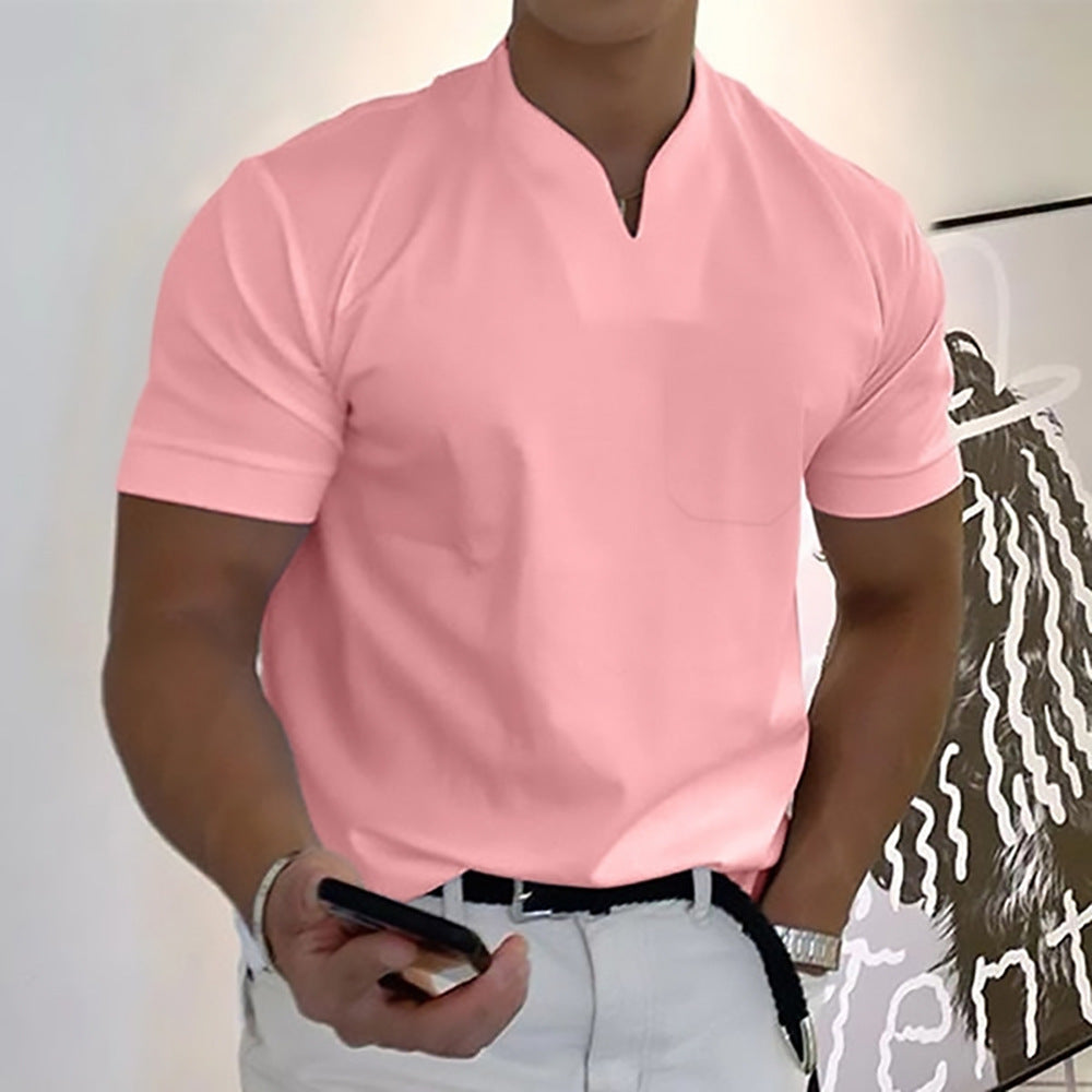 Jason - T-shirt business fitness à manches courtes pour hommes