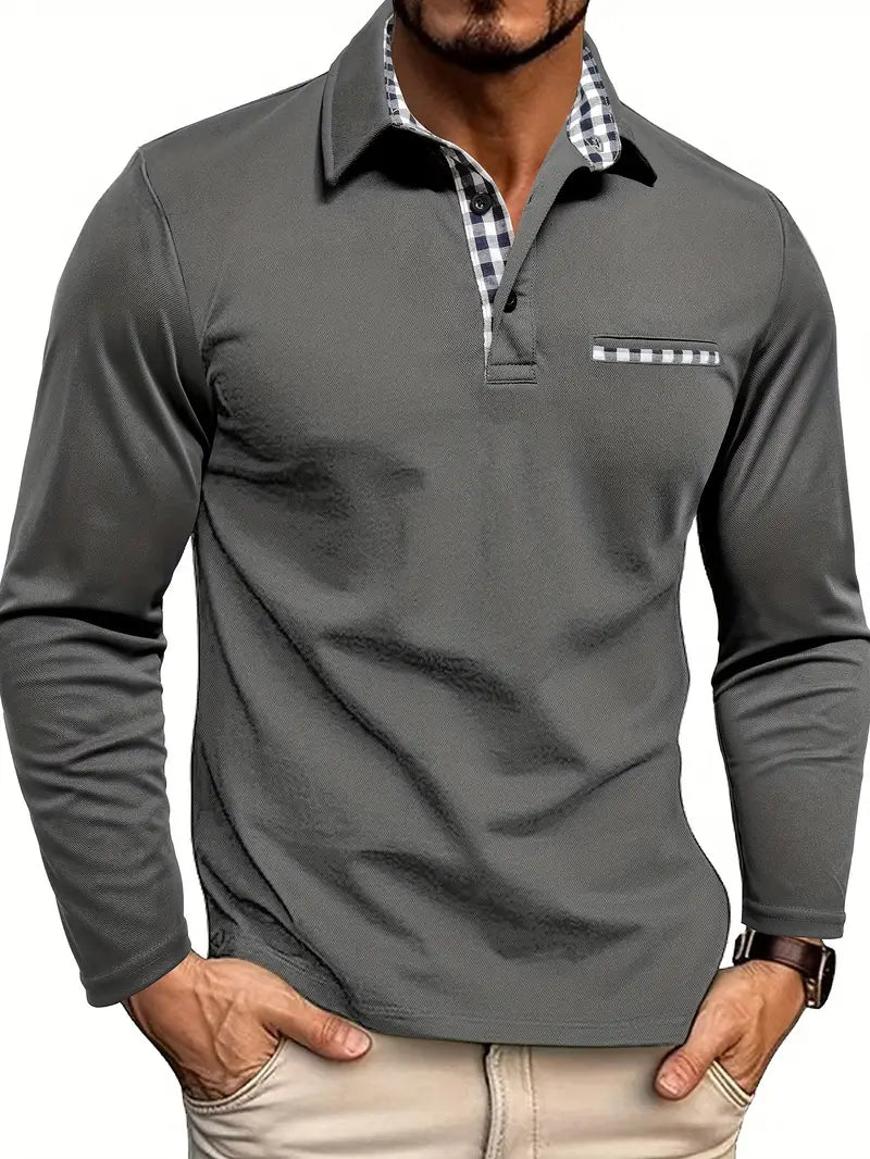 Wilfredo - Chemise Polo à Manches Longues pour Hommes pour l'Été