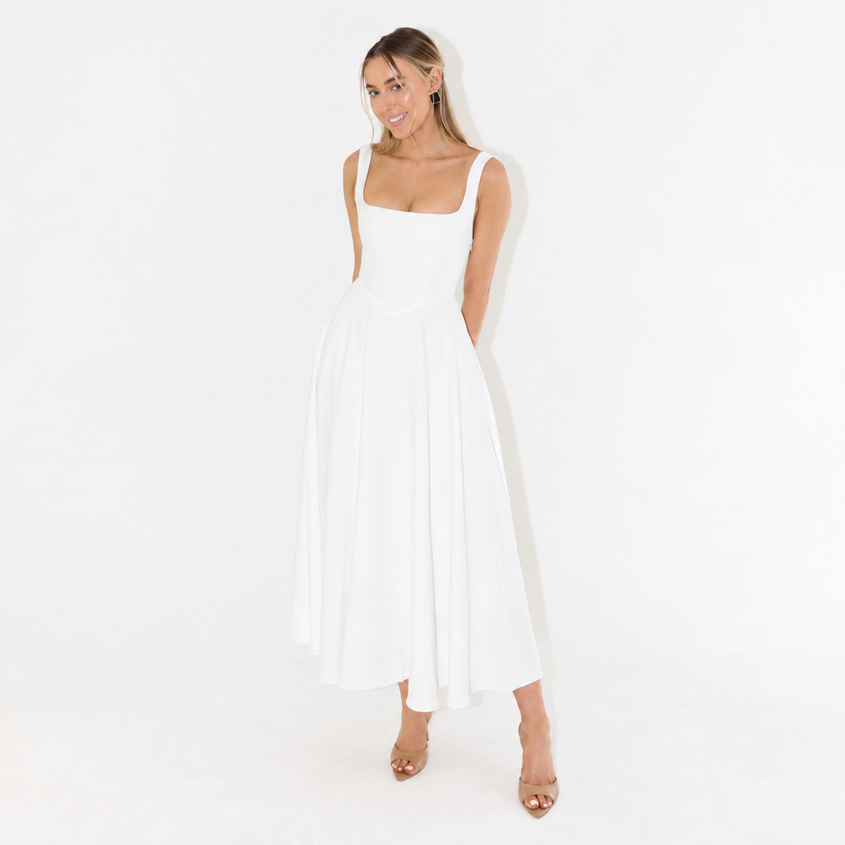 Melisandre - Robe Midi Femme, Chic & Polyvalente