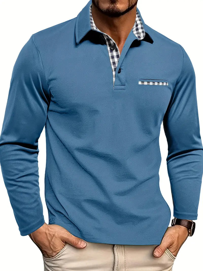 Wilfredo - Chemise Polo à Manches Longues pour Hommes pour l'Été
