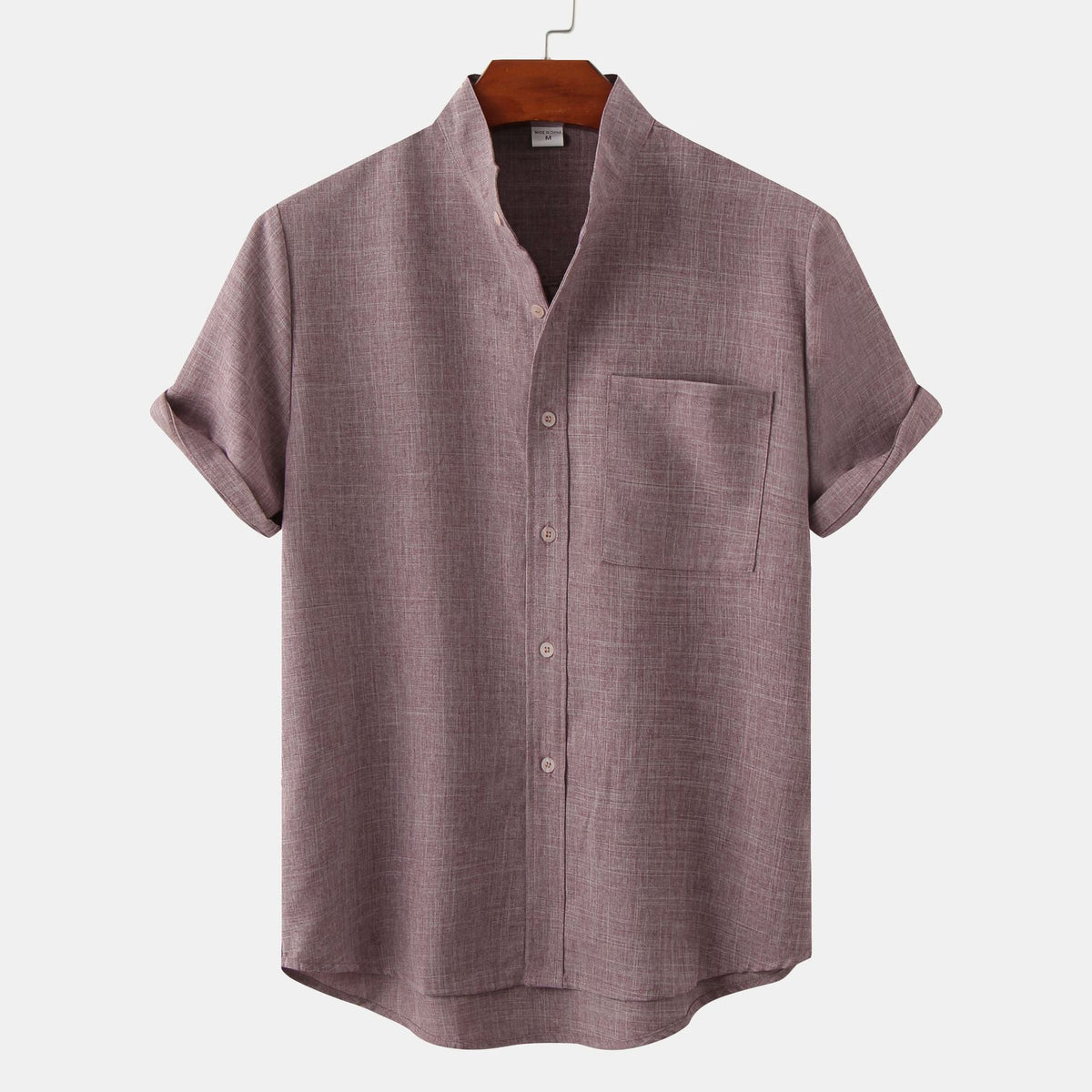 Bastien - Chemise homme en lin à manches courtes avec revers