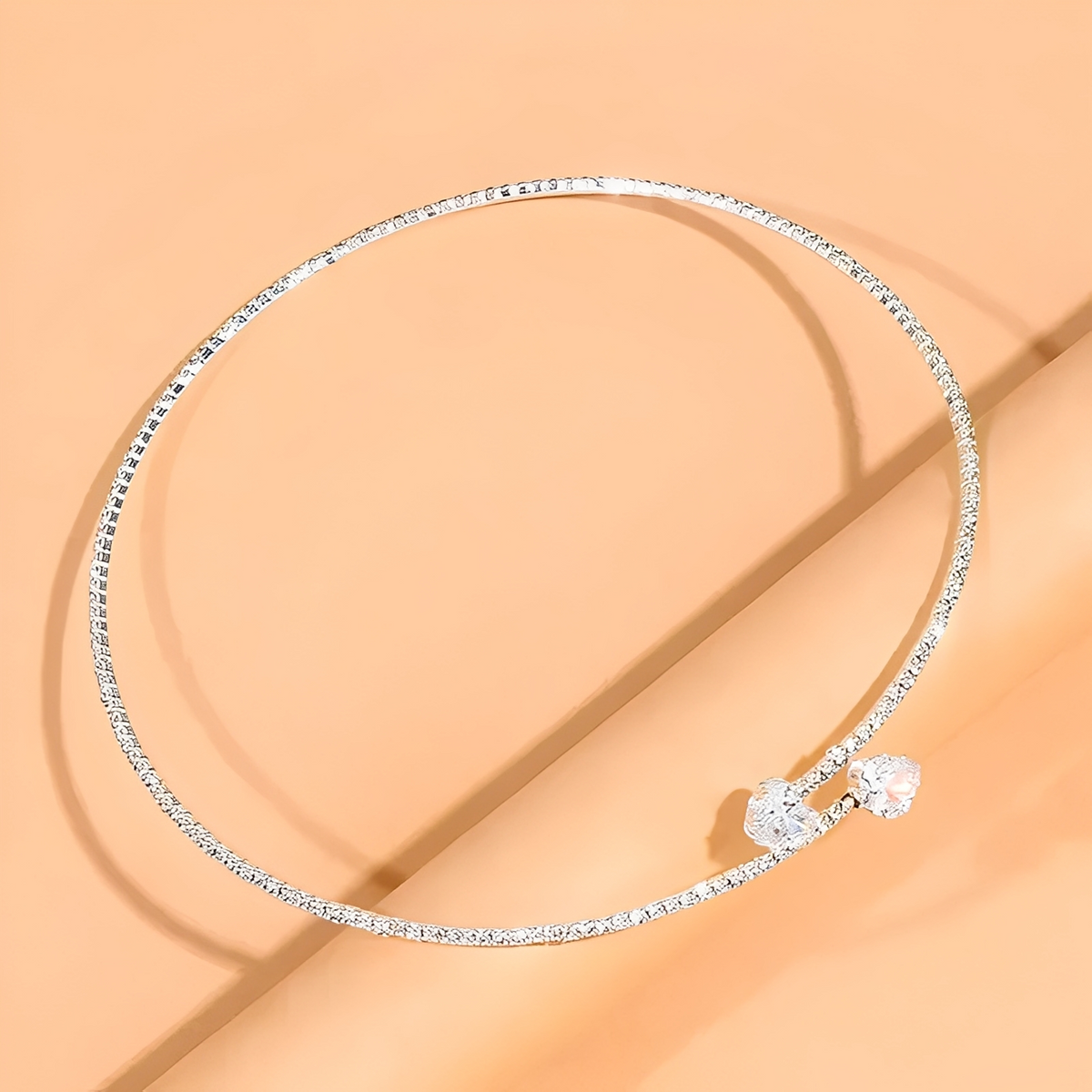Olli – Collier cœur ouvert en diamants