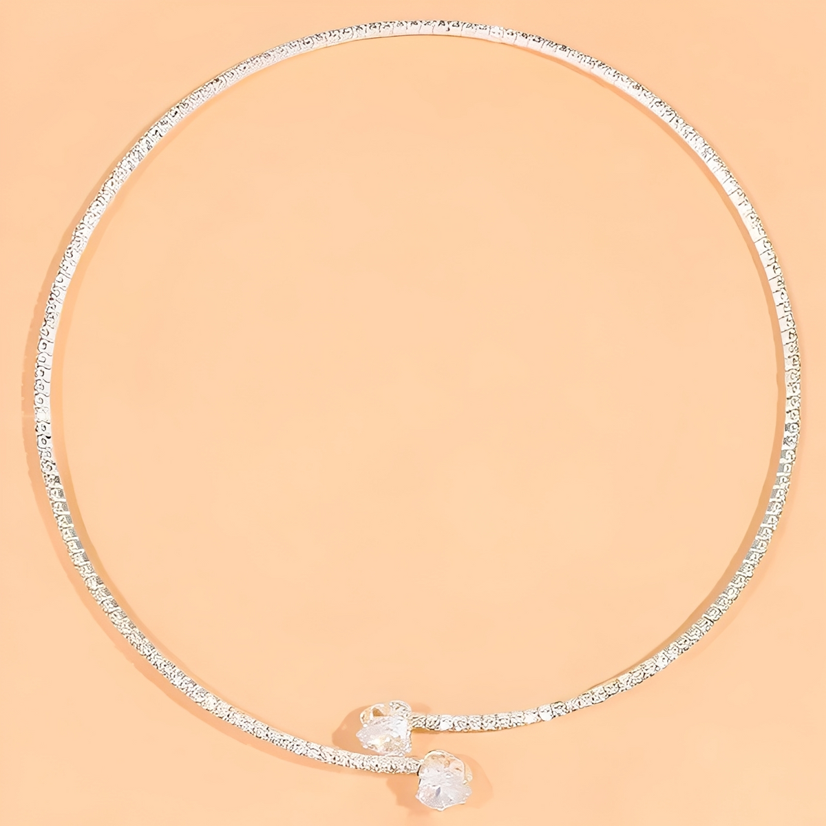 Olli – Collier cœur ouvert en diamants