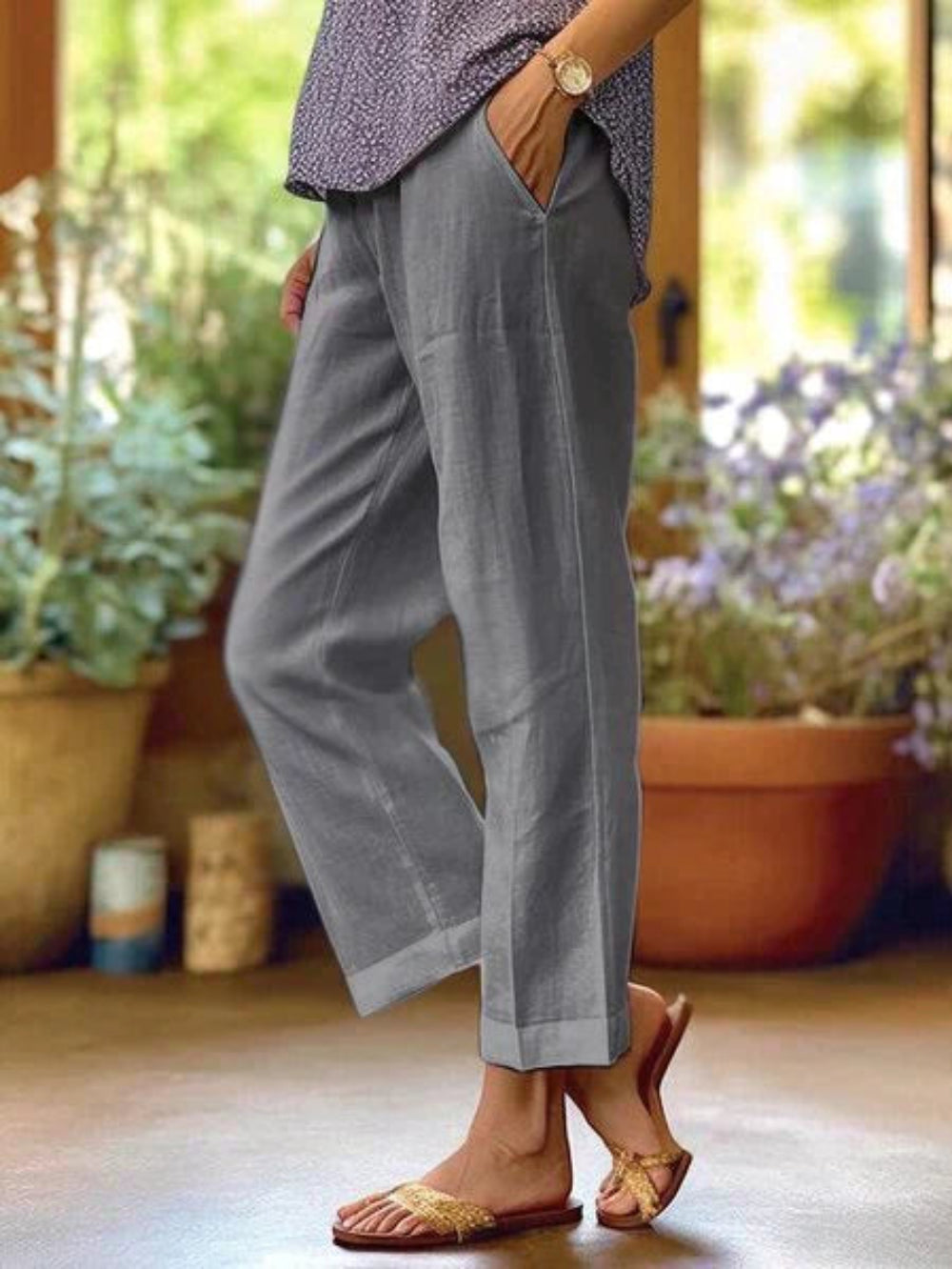 Oona - pantalon d'été en lin pour femme