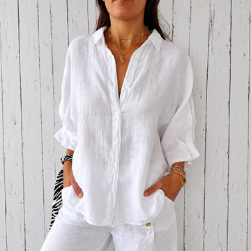 Madison - Blouse Élégante au Style Classique et aux Boutons