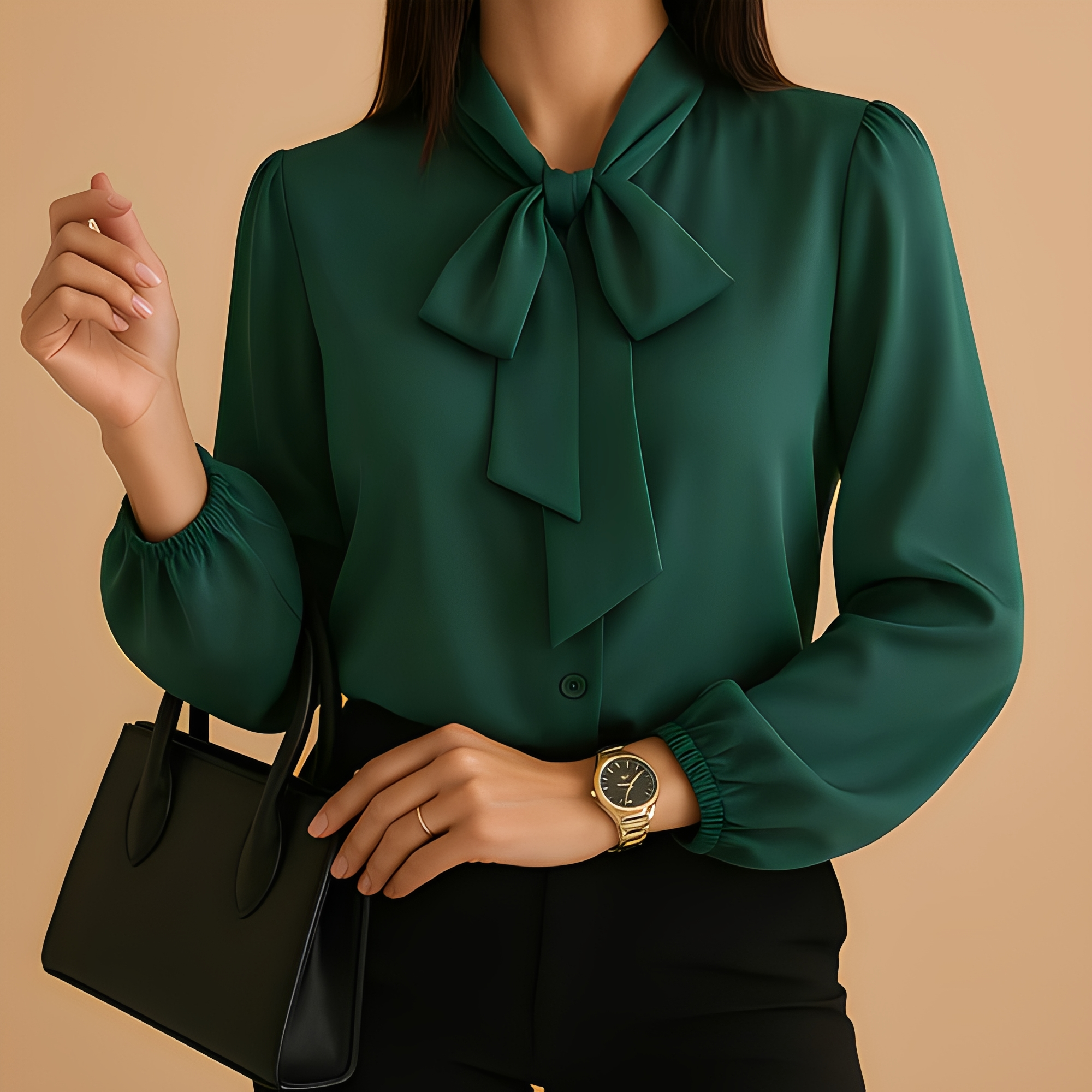 Blainne - Blouse élégante pour femme avec nœud