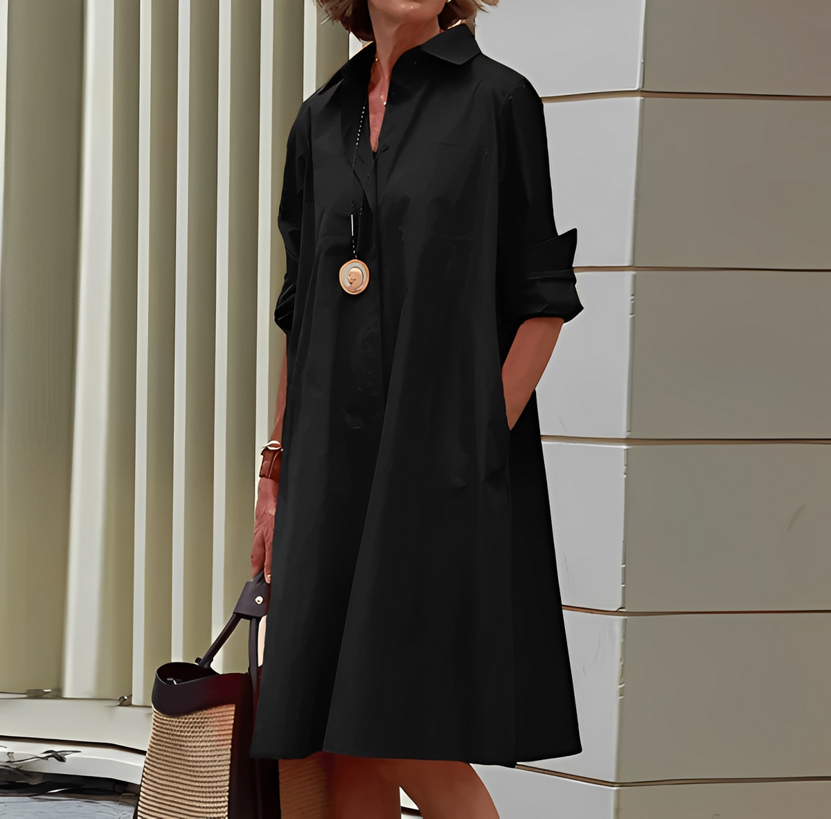 Micaela - Robe chemise chic pour femme