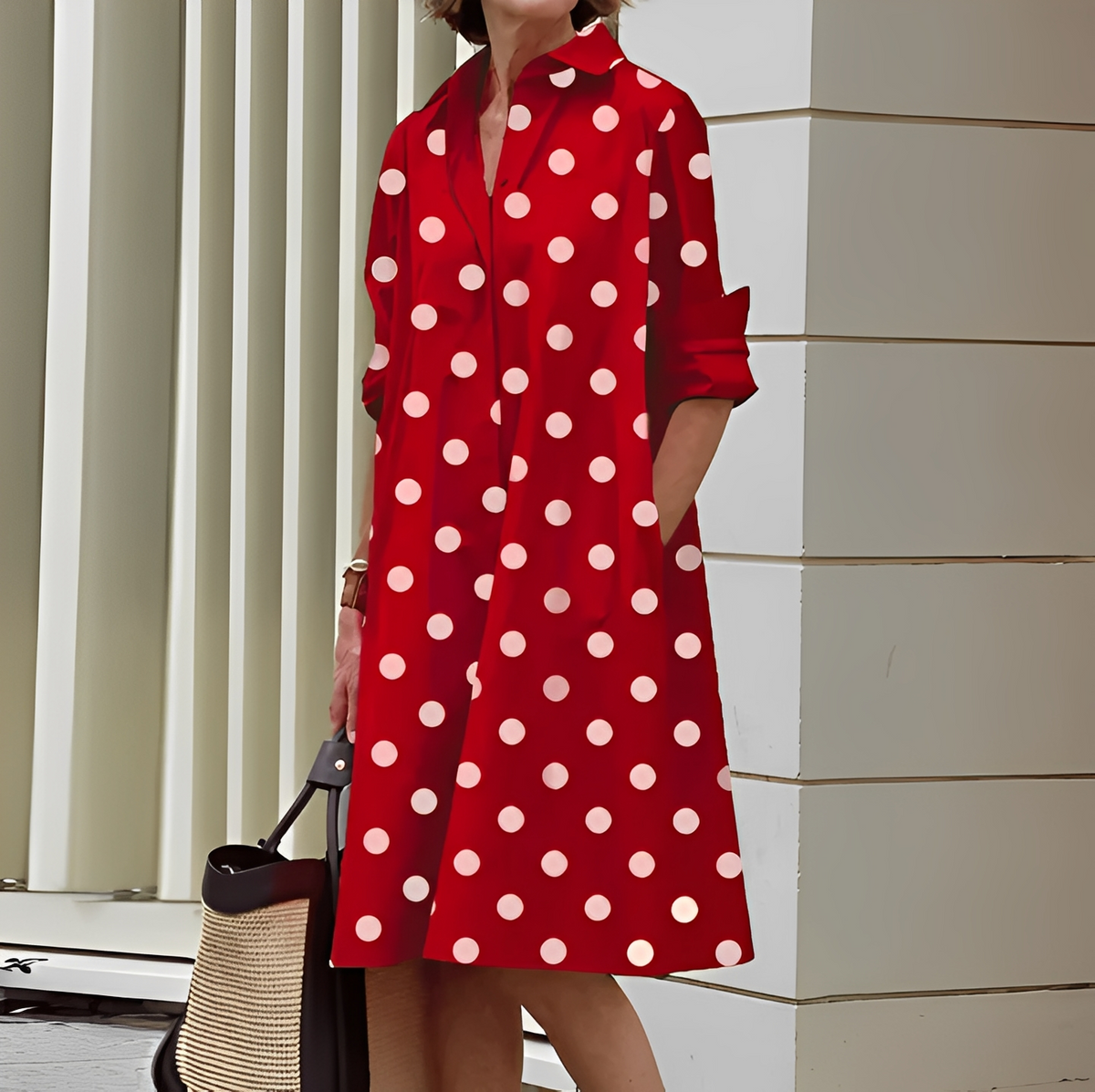 Micaela - Robe chemise chic pour femme