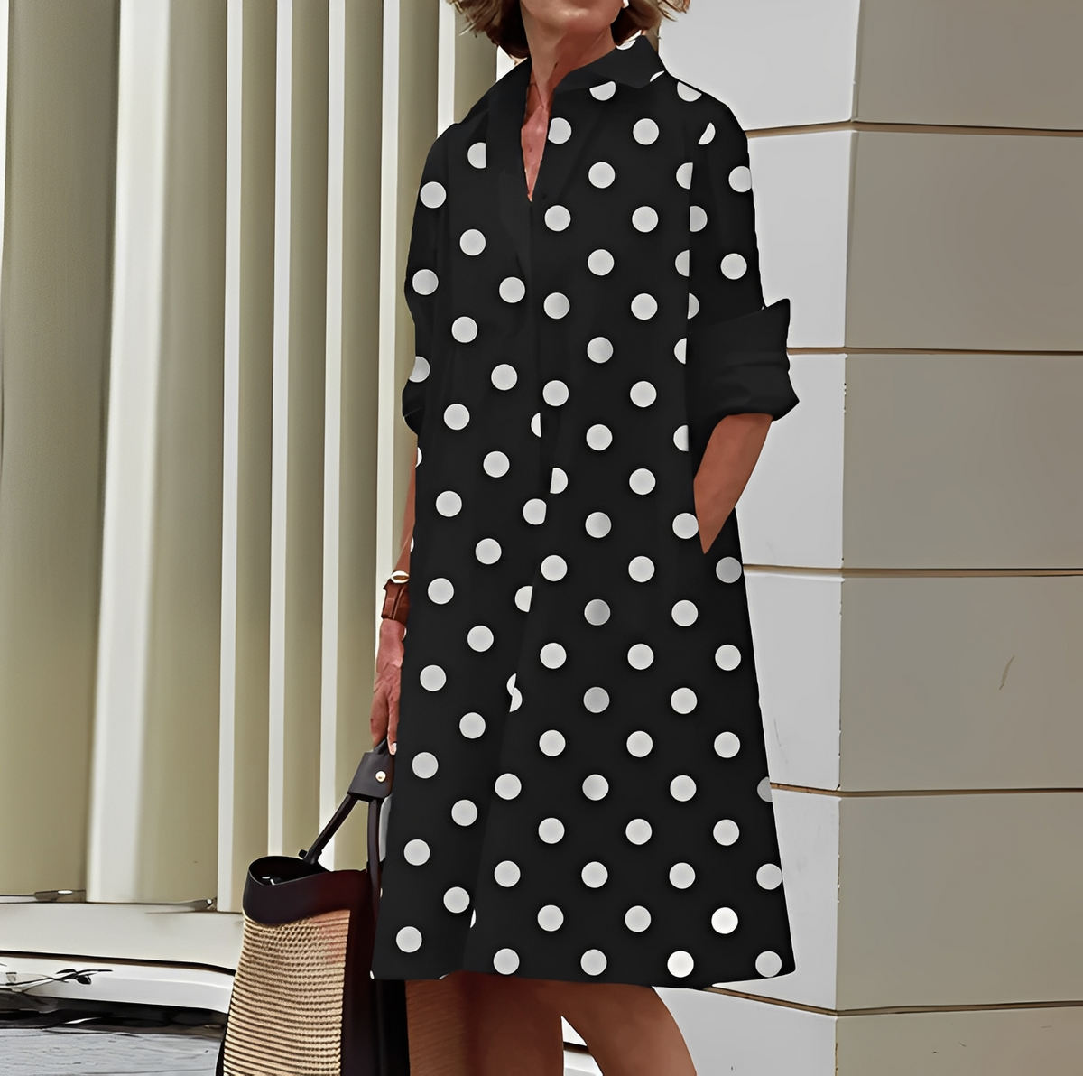 Micaela - Robe chemise chic pour femme