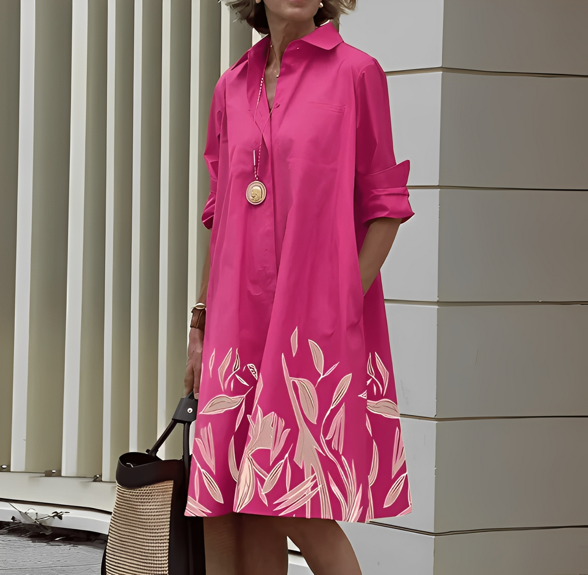 Micaela - Robe chemise chic pour femme