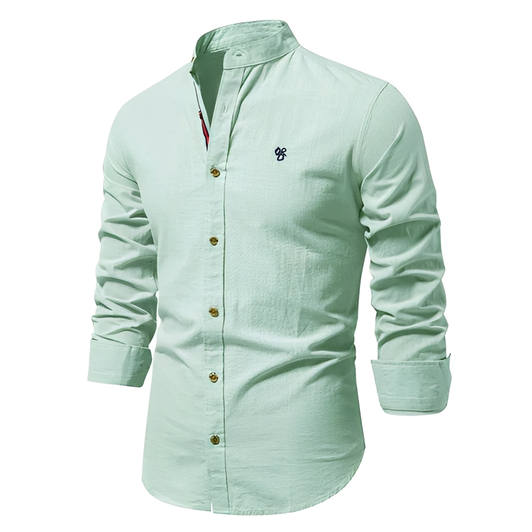 Koven - Chemise à manches longues classique pour homme