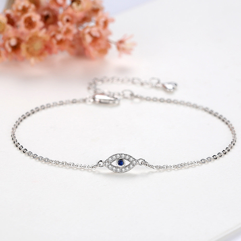 Bracelet à maillons avec œil maléfique - bracelet à maillons avec pendentif œil maléfique