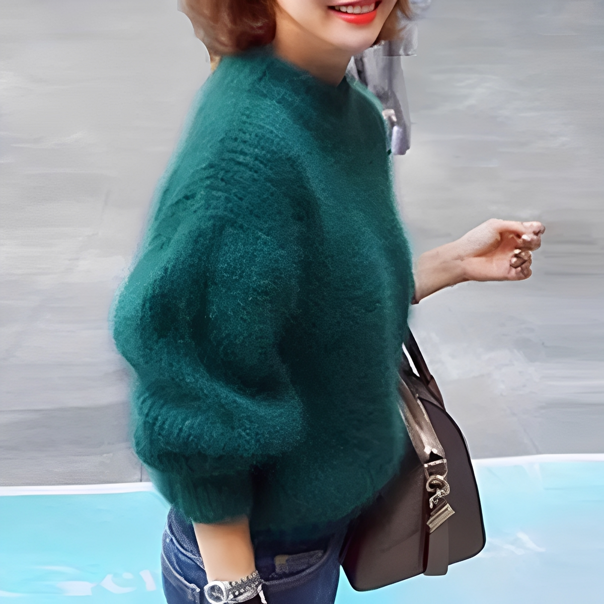 Brenda – Pull d'allure vintage façon angora