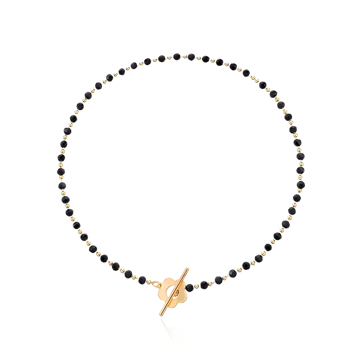Naya - Collier choker floral avec fermoir en fleurs